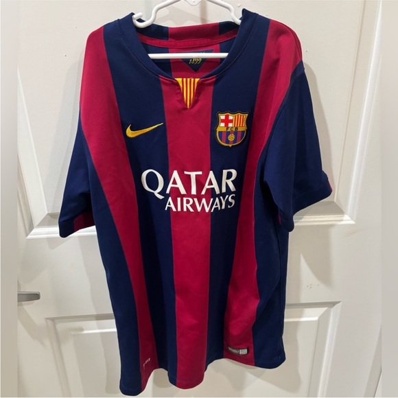 Nike Kids Barcelona Red and Navy Jersey - Picture 1 of 5